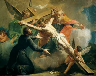 Kreuzigung mit Gottvater und dem heiligen Ignatius von Loyola (1709-1769)