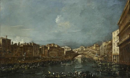 Regatta an der Rialto-Brücke