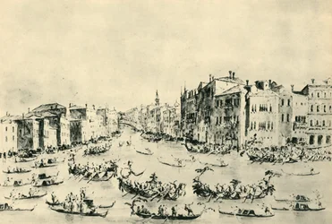 Regatta auf dem Canal Grande, Venedig