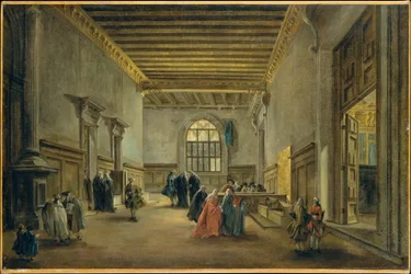Das Vorzimmer der Sala del Maggior Consiglio
