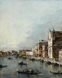 Die Kirche Santa Lucia am Canal Grande, Venedig