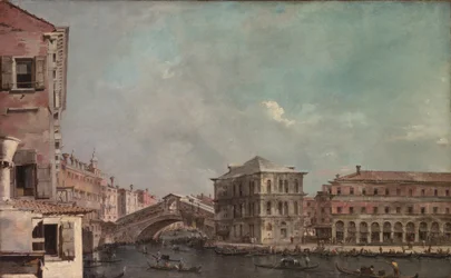 Der Canal Grande oberhalb der Rialto-Brücke