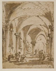 Die Arkade des Dogenpalastes zur Piazzetta hin