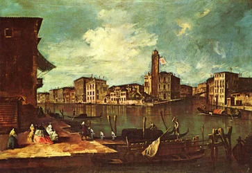 Venedig, Der Canal Grande mit San Geremia, Palazzo Labia und dem Eingang zum Cannaregio