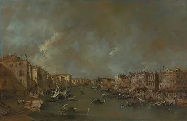 Ansicht des Canal Grande von der Ponte di Rialto