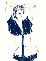 Selbstbewusste Dessous-Pose