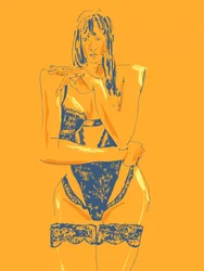 Verführerische Frau in Dessous