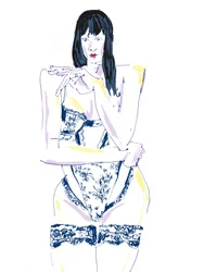 Sinnliche Dessous-Figur