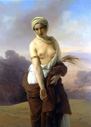 Rut. Gemälde von Francesco Hayez. 1853. Musei Civici, Bologna.