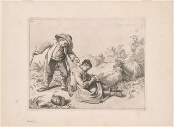 Tafel 10, aus dem Satz von 12 Pastoralszenen