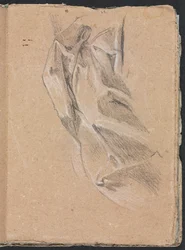 Verona-Skizzenbuch: Draperiestudie, Seite 43, 1760