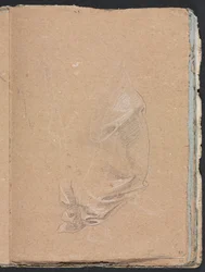 Verona Skizzenbuch: Draperiestudie Seite 57, 1760