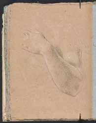 Verona Skizzenbuch: Linker Arm und Hand (Seite 46)