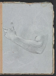 Verona Skizzenbuch: Linker Arm und Hand (Seite 47)