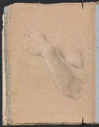 Verona Skizzenbuch: Linker Arm und Hand Seite 46, 1760