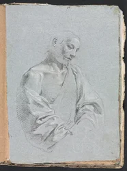 Verona Skizzenbuch: Männliche Figur mit Draperie (Seite 71)