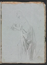 Verona Skizzenbuch: Stehender Mann mit Draperie (Seite 19)