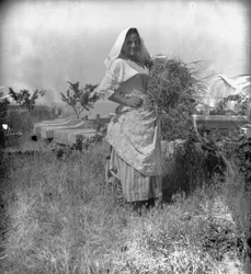 Porträt eines Bauern, Abruzzen, Italien, ca. 1900