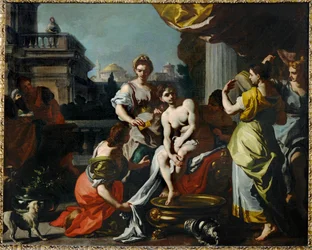 Bathseba in ihrem Bad