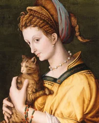 Dame mit einer Katze, ca. 1525-30