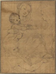 Mystische Hochzeit der heiligen Katharina mit dem heiligen Hieronymus