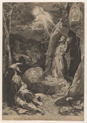 Franziskus empfängt die Stigmata