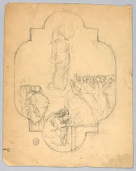 Skizze für ein Fenster oder eine Decke