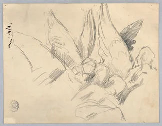 Skizze von vier Engeln