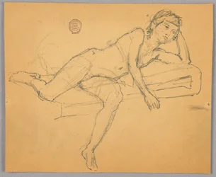 Studie einer nackten Figur