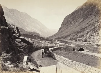 Llanberis, der Pass, von oberhalb der Brücke, Nr. 2. (524)