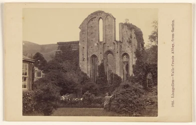 Llangollen - Valle Crucis Abbey, vom Garten aus