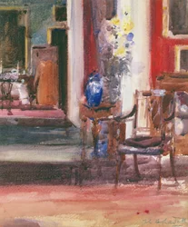 Innenraum des Hauses des Künstlers, Ainslie Place, Edinburgh
