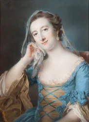 Porträt von Elizabeth, Tochter von Sir Edward Hulse, 1. Baronet, 1755