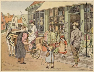 Bedfords Buch der Geschäfte: Eisenwarenhändler (Farblithografie)