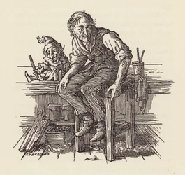 Illustration für Die Grille am Herd von Charles Dickens