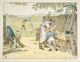Der Zimmermann, aus Vierundzwanzig Arbeiter, veröffentlicht 1900
