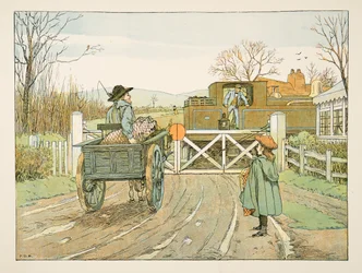 Der Lokomotivführer, aus „Vierundzwanzig Arbeiter“, veröffentlicht 1900