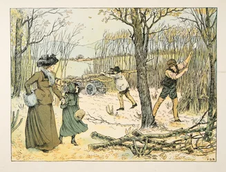 Der Holzfäller, aus Vierundzwanzig Arbeiter, veröffentlicht 1900