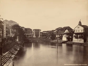 Tempel und Wasserbecken, Walkeshwar
