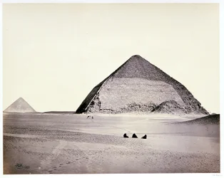 Die Pyramiden von Dahschur, von Südwesten