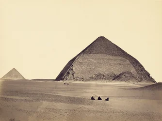 Die Pyramiden von Dahschur von Südwesten
