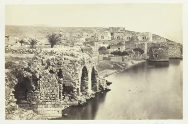 Die Stadt und der See von Tiberias, vom Süden