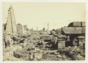 Ansicht bei Karnak, vom Granitpylon