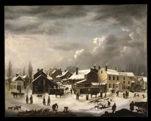 Winterszene in Brooklyn