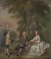 Jonathan Tyers, mit seiner Tochter Elizabeth und ihrem Ehemann John Wood