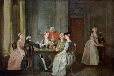 Quadrille spielen, 1740-50