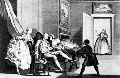 Ein Kuss stehlen, ca. 1743