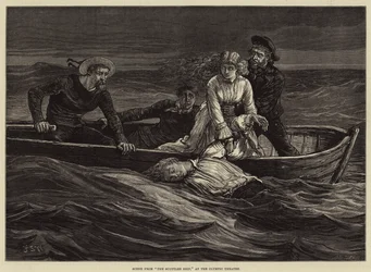 Szene aus Das versenkte Schiff, im Olympic Theatre