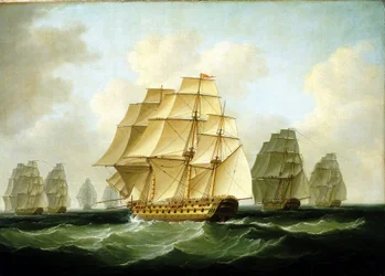 Episoden der Napoleonischen Kriege (1803-1815): Die Verfolgungen unter der Führung von Richard Strachan, vor Kap Ortegal (Spanien), 4. November