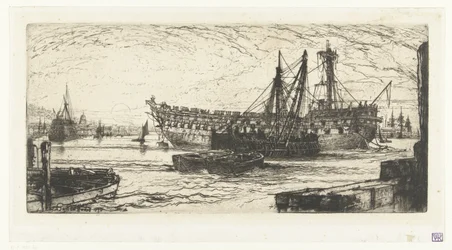 Abwracken des Schiffes Agamemnon